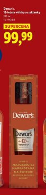 Whisky Dewar's 12-letnia ze szklanką promocja w Lidl