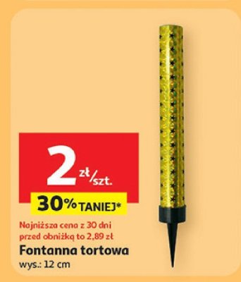 Fontanna tortowa promocja w Auchan