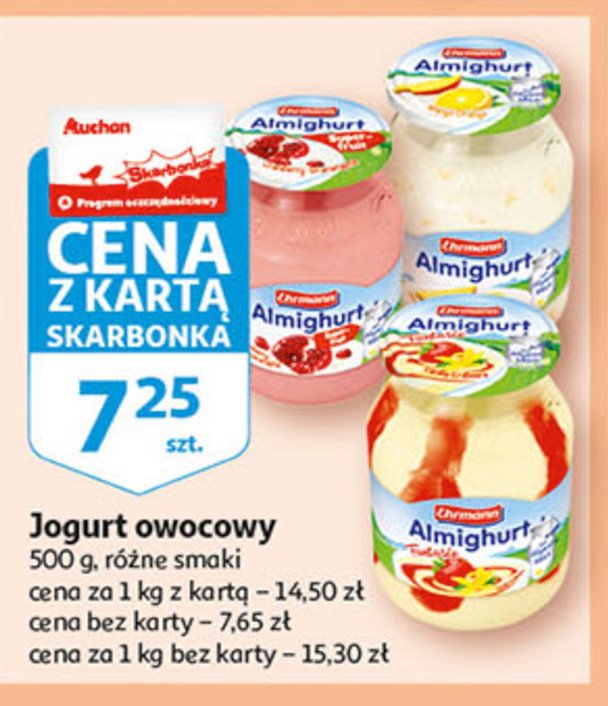 Jogurt cranberry-granatapfel Ehrmann almighurt promocje