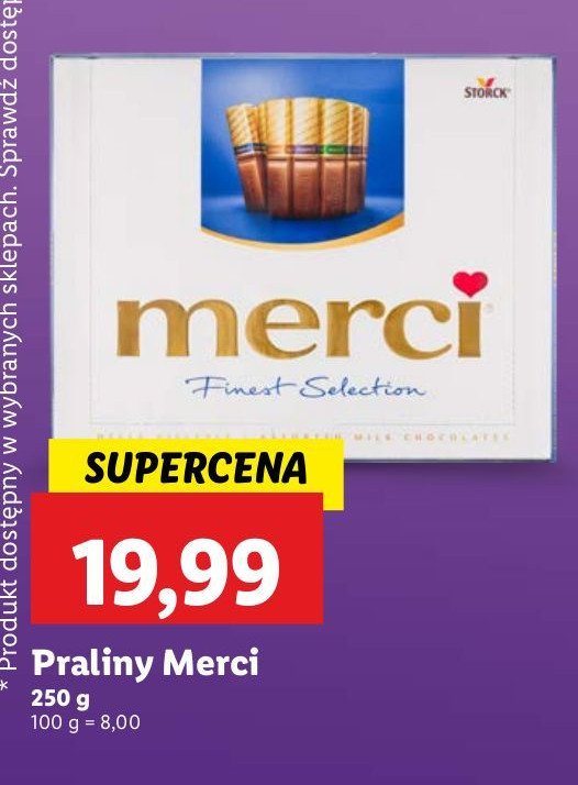 Bombonierka niebieska Storck merci promocja