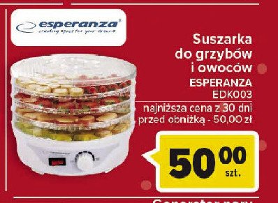 Suszarka do owoców i grzybów edk003 Esperanza promocja