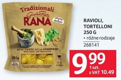 Ravioli, tortelloni Rana 250 g promocja w Selgros