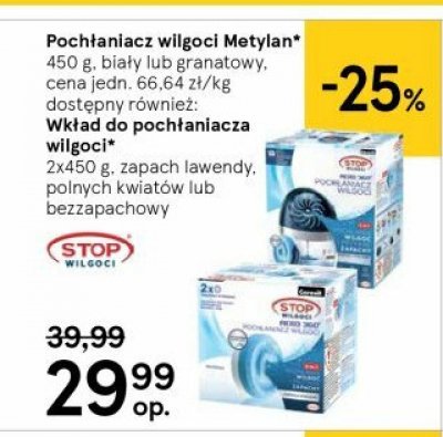 Tabletki do poch艂aniacza wilgoci aero 360 polne kwiaty Metylan stop wilgoci promocja