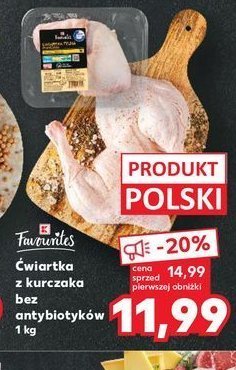 Ćwiartka z kurczaka bez antybiotyków K-classic favourites promocja
