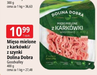 Mięso mielone z karkówki/z szynki Dolina Dobra Goodvalley promocja w Leclerc