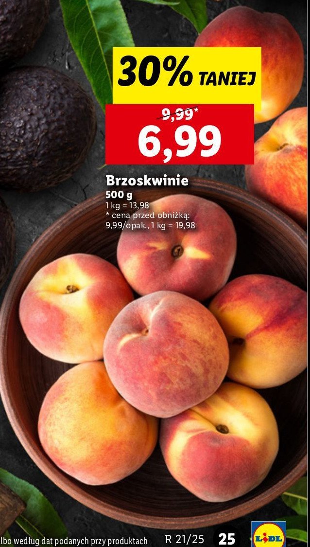 Brzoskwinie promocja w Lidl