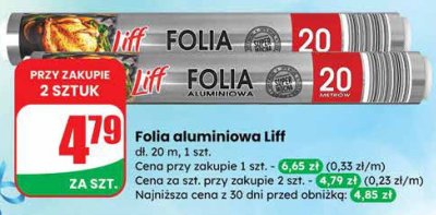 Folia aluminiowa Liff promocja w Dino