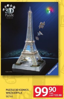 Puzzle 3D Iconics Wieża Eiffla promocja w Selgros