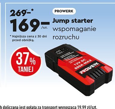 Jump starter wspomaganie rozruchu PROWARK promocja w Biedronka
