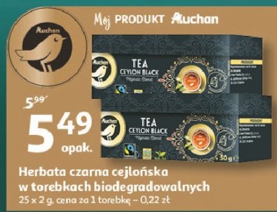 Herbata ceylon Auchan promocja