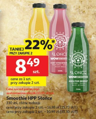 Smoothie HPP Słoneczne promocja w Auchan