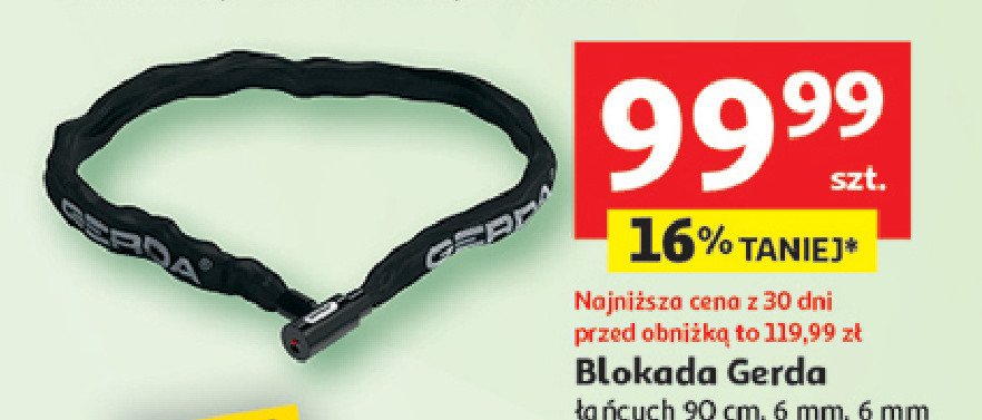 Blokada gerda 90 cm promocja w Auchan