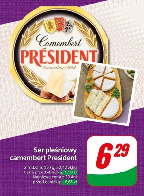 Ser pleśniowy camembert, 2 rodzaje promocja w Dino