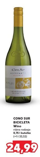 Wino Cono sur bicicleta chardonnay promocja w Kaufland