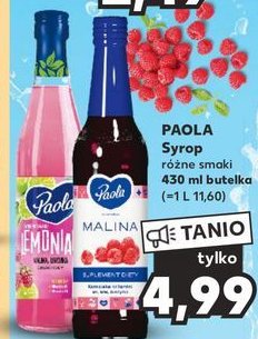 Syrop malinowy Paola promocja