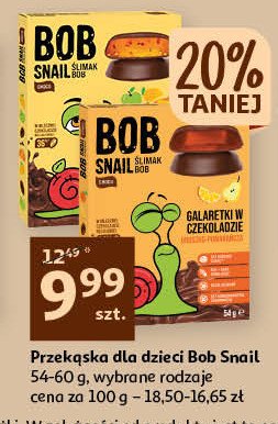 Galaretka jabłkowo-wiśniowa w ciemnej czekoladzie Bob snail promocja