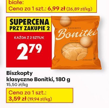 Biszkopty klasyczne Bonitki promocja w Biedronka