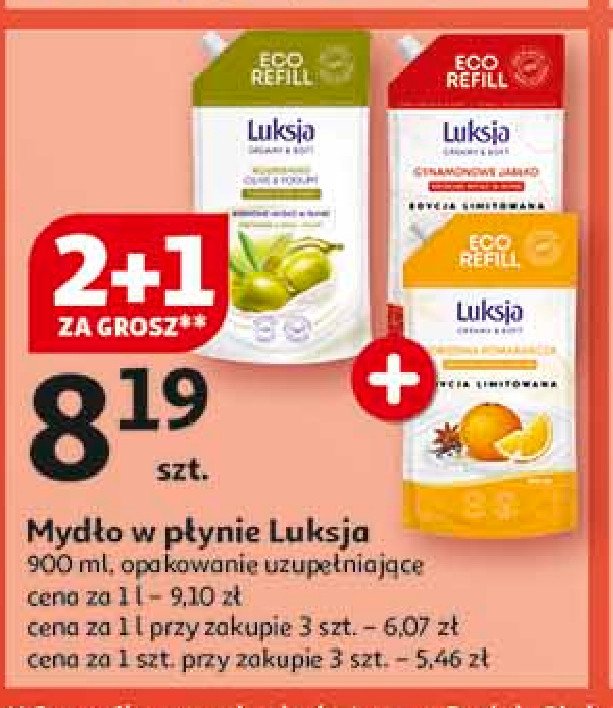 Mydło w płynie korzenna pomarańcza Luksja creamy & soft promocja