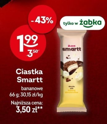Ciastka Smartt bananowe promocja w Żabka