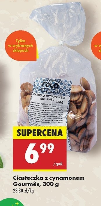 Ciastka z cynamonem Gourmes promocja