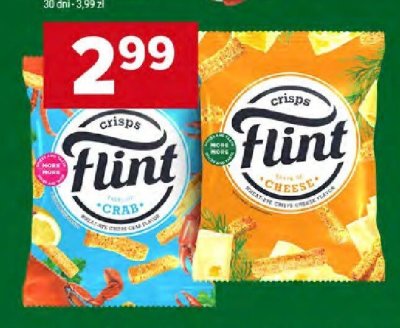 Sucharki pszenno-żytnie o smaku sera Flint promocja w Stokrotka