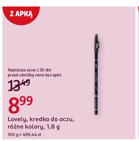 Kredka do oczu i ust Lovely eye liner promocja w Rossmann