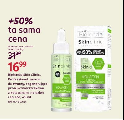 Serum do twarzy z kolagenem BIELENDA SKIN CLINIC PROFESSIONAL promocja