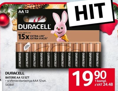 Baterie Duracell AA 12 szt promocja w Selgros