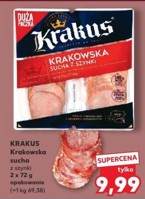 Krakowska sucha z szynki KRAKUS promocja w Kaufland