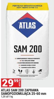 Zaprawa ATLAS SAM 200 ZAPRAWA SAMOPOZIOMUJĄCA 25-60 mm promocja w Merkury Market