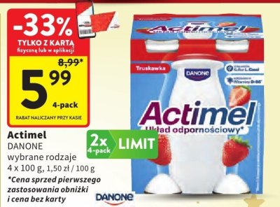 Actimel DANONE promocja w Intermarche