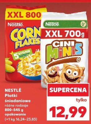 Płatki śniadaniowe NESTLÉ różne rodzaje 800-545 g promocja w Kaufland