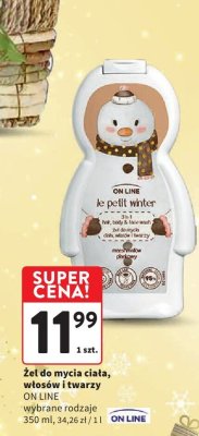 Żel do mycia ciała, włosów i twarzy le petit winter On Line promocja w Intermarche