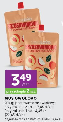 Mus jabłkowo-brzoskwiniowy promocja w Stokrotka