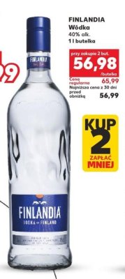 Wódka FINLANDIA 40% alk. 1l promocja w Kaufland