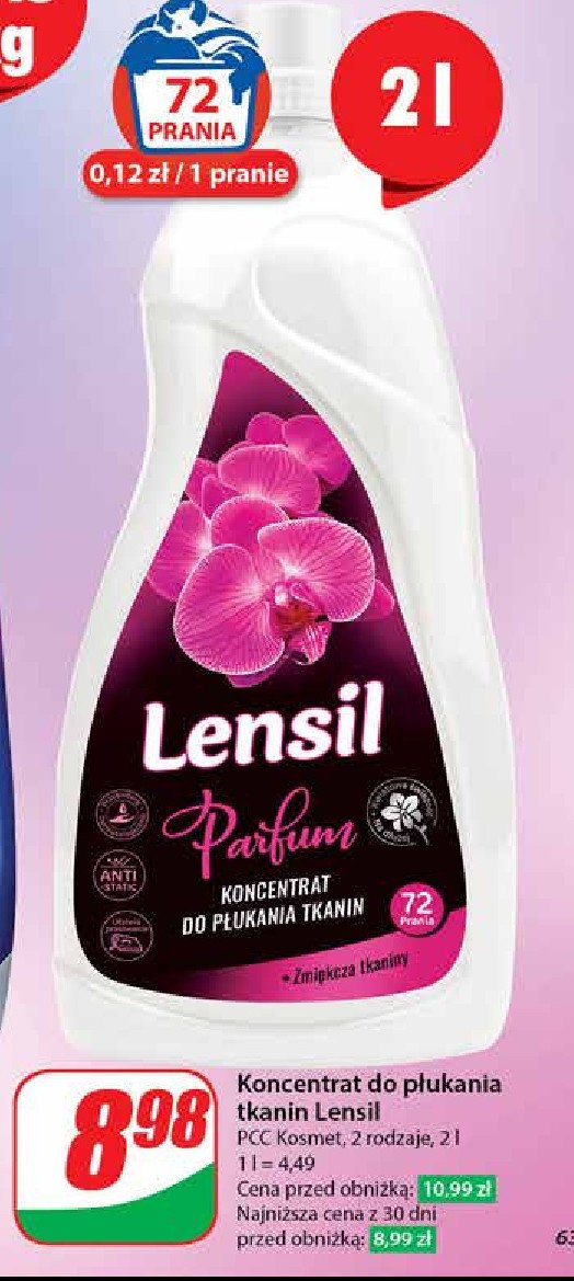 Płyn do płukania parfum Lensil promocja