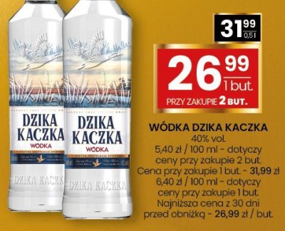 Wódka Dzika Kaczka 40% vol. 0,5l promocja w Twój Market