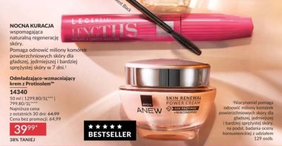 Odmładzająco-wzmacniający krem z Protinolem Anew promocja w AVON
