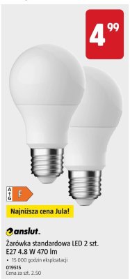 Żarówka standardowa LED 2 szt. E27 4.8 W 470 lm promocja w Jula