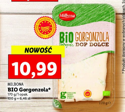 Ser gorgonzola Milbona promocja