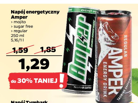 Napój light Amper energy drink promocja