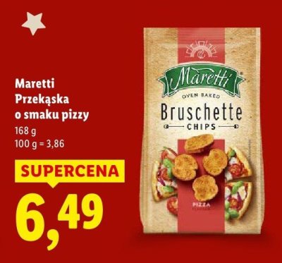 Przekąska o smaku pizzy Bruschette promocja w Lidl