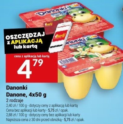 Danonki Danone, 4x50 g promocja w Twój Market