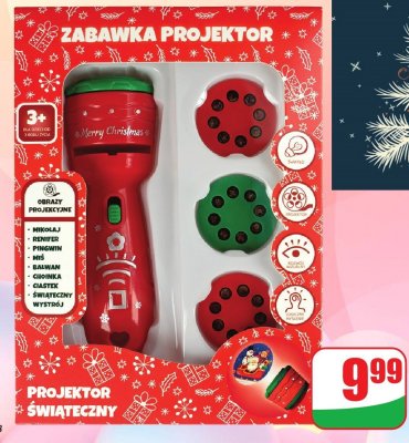 Projektor świąteczny mini promocja w Dino