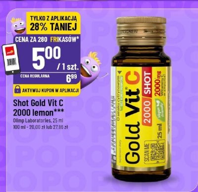 Shot Gold Vit C 2000 lemon promocja w POLOmarket