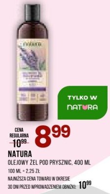 Żel ZIAJA NATURA olejowy pod prysznic, 400 ml promocja w Drogerie Natura