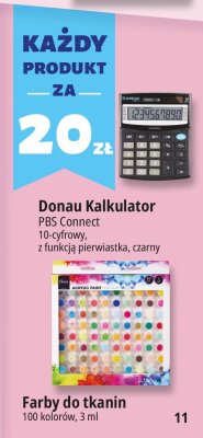 Kalkulator Donau PBS Connect 10-cyfrowy z funkcją pierwiastka czarny promocja w Leclerc