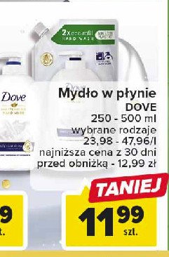 Mydło w płynie Dove deeply nourishing promocja w Carrefour
