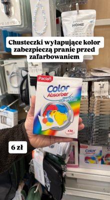 Chusteczki wyłapujące kolor Paclan Color Absorber x30 promocja w Pepco