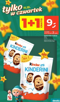 Ciastka Kinder Kinderini promocja w Dealz